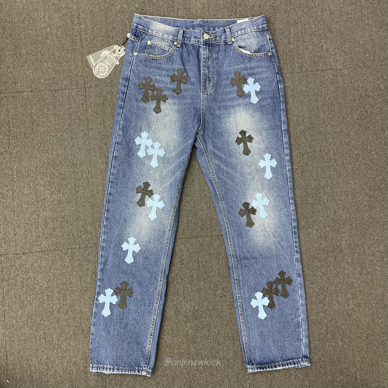 Chrome Hearts Blue Jeans Cross Patch (7) - newkick.cc